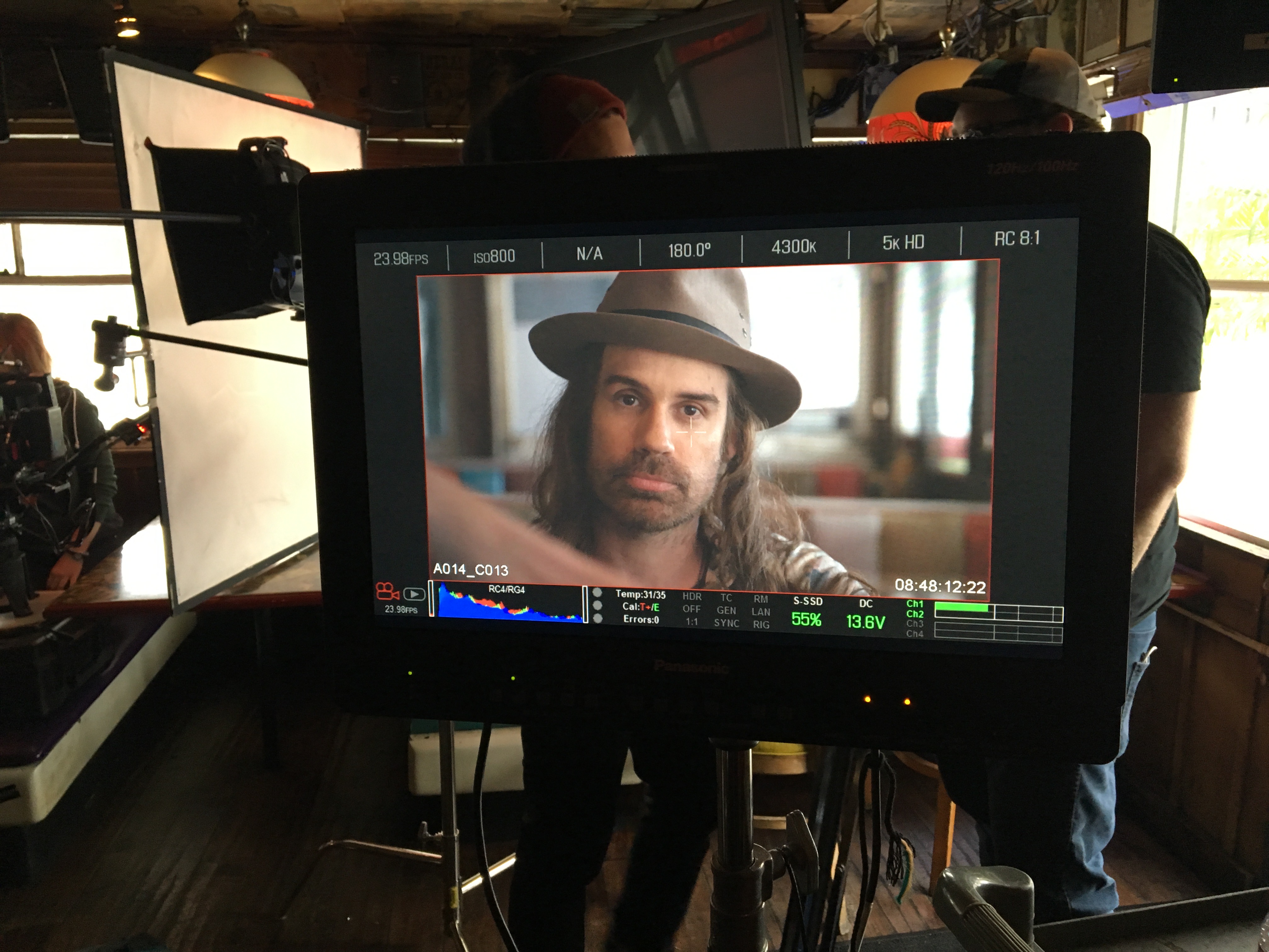 Actors in class during scene study