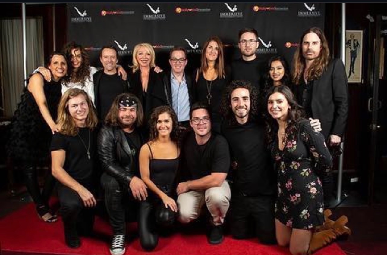 Actors performing in class