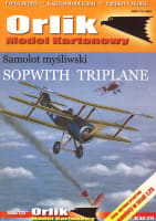 Orlik Samolot mýsliwski Sopwith Triplane (model kartonowy)