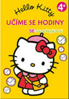 Hello Kitty Učíme se hodiny se samolepkami