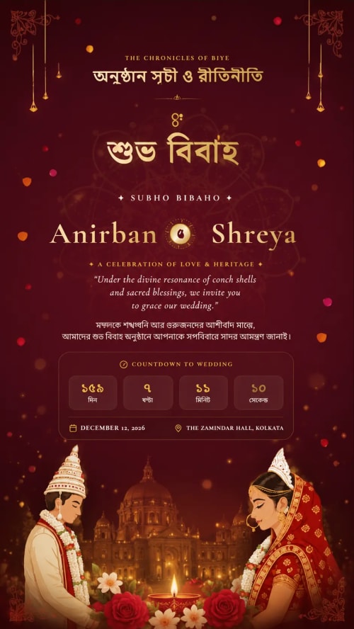 Bengali Hindu Wedding Classic