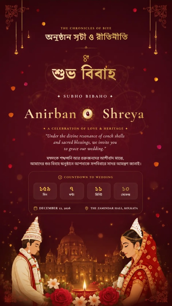 Bengali Hindu Wedding Classic
