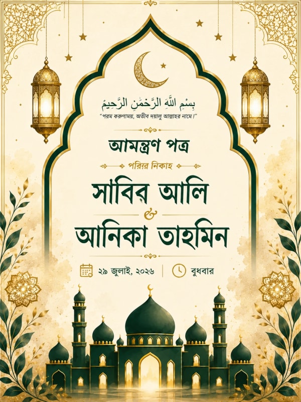 Bengali Muslim Wedding