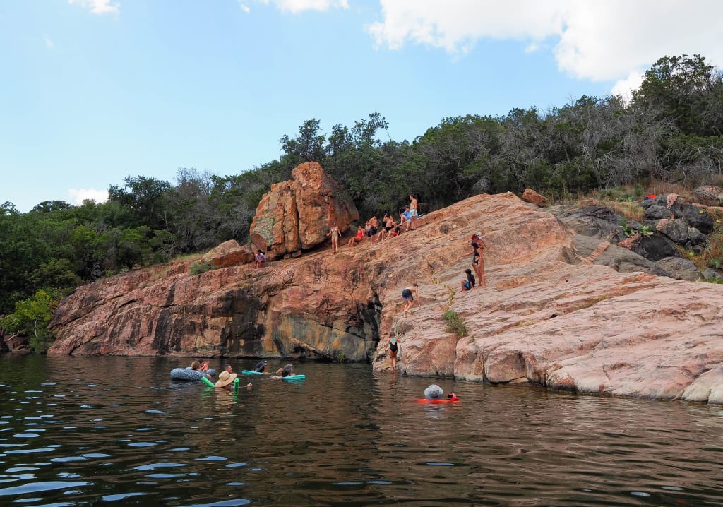 Devil's Water Hole at Inks Lake State Park