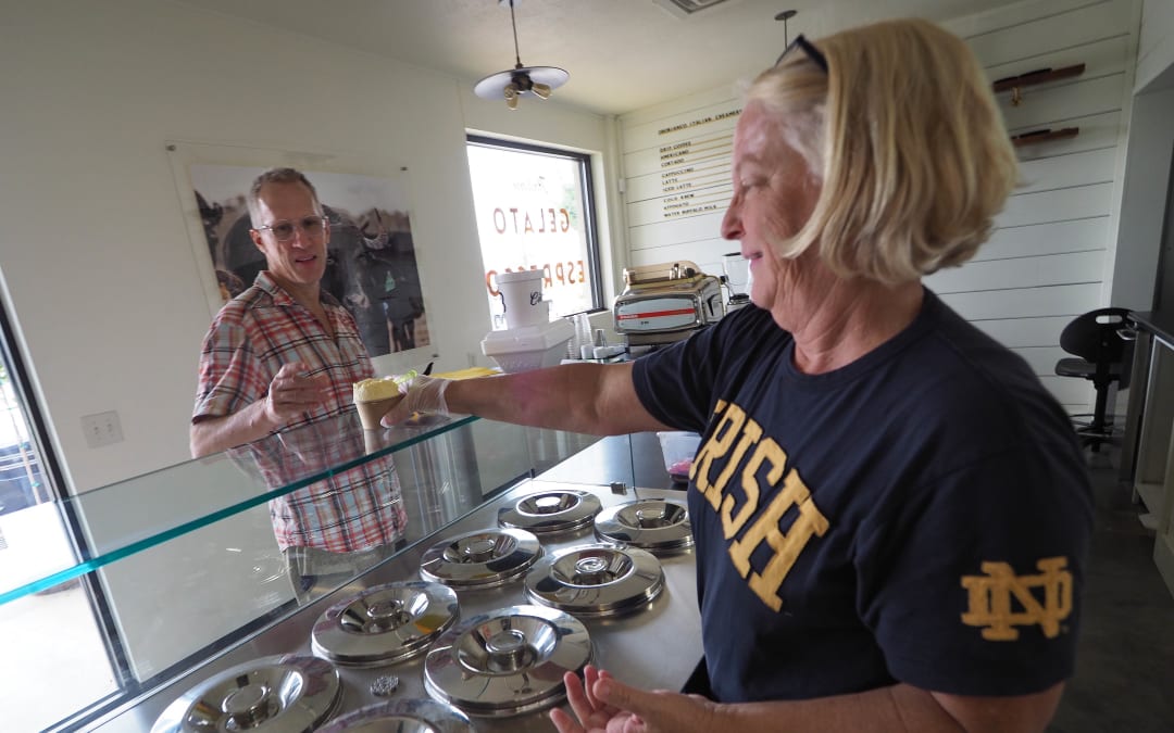 When in Blanco, stop at OroBianco for gelato made with milk from water buffalo