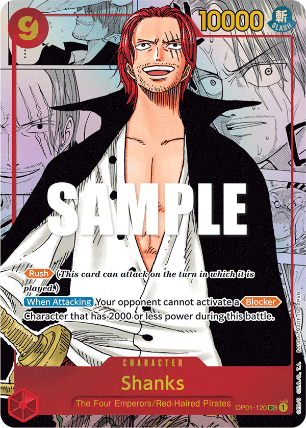 Shanks (Parallel) (Manga) (Alternate Art) (OP01-120)