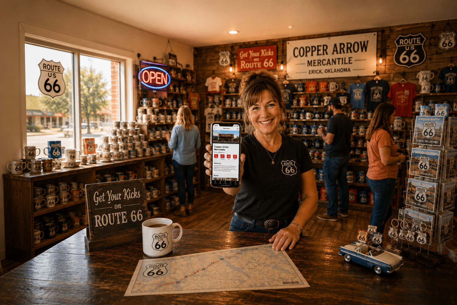 Route 66 business owner
