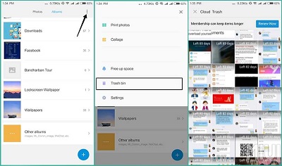 fitur trash bin pada galeri xiaomi