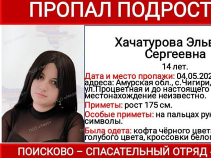 В Чигирях пропала 14-летняя девочка с мелкими символами на пальцах рук