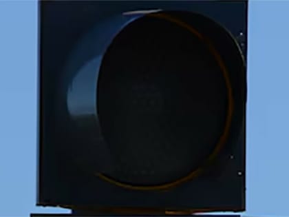 Плановое отключение светофора в районе областной больницы