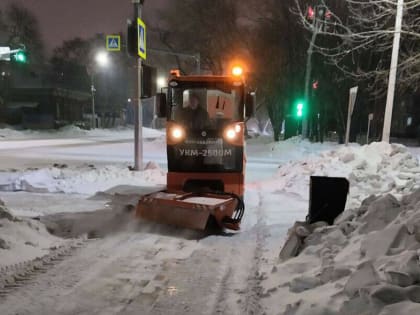 Какие улицы Благовещенска очистили ночью и какие очистят днем