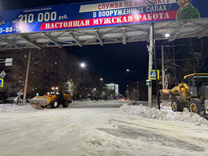 Зимние заботы: уборка снега в Благовещенске