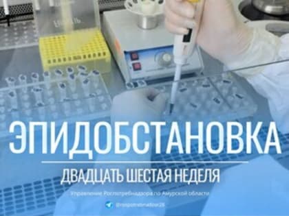 Об эпидемиологической обстановке в Амурской области за период с 24.06.2024 по 30.06.2024 г.