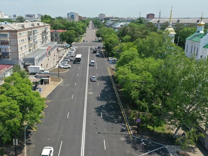 В Благовещенске завершается ремонт центральной улицы