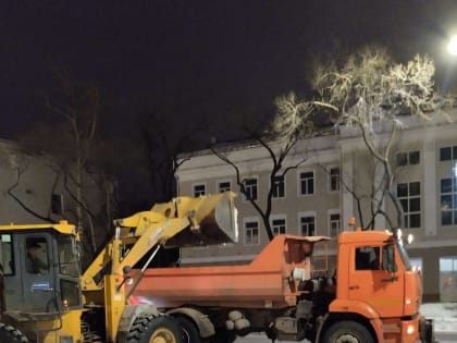 Какие работы по уборке города провели ночью?