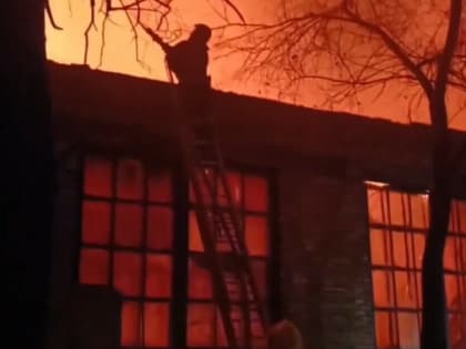 Как боролись с крупным пожаром в Благовещенске и пилили для этого лед, показали в амурском МЧС (видео)