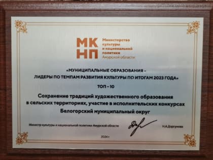 Культура округа в 10 лидеров Приамурья