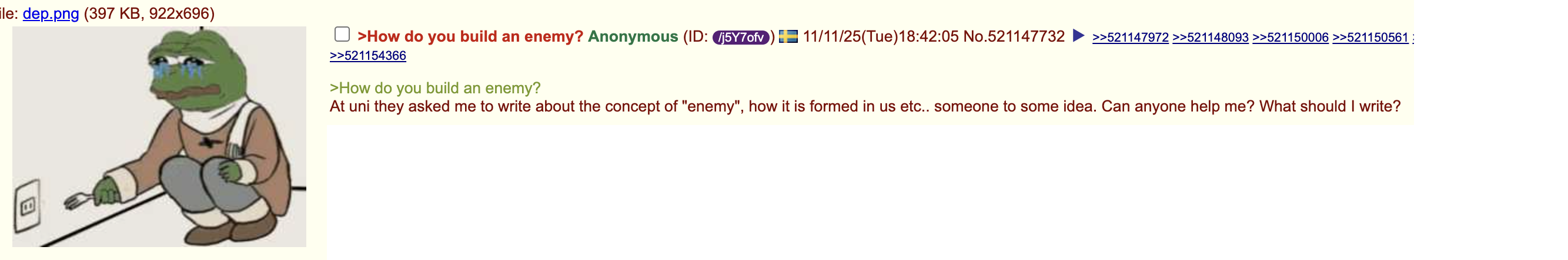 Immagine 2, screenshot da 4chan, Salvatore Crucitti