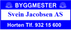 Byggmester Svein Jacobsen