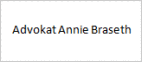 Advokat Annie Braseth