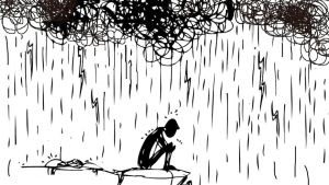 صورة تصف حالة الاكتئاب 