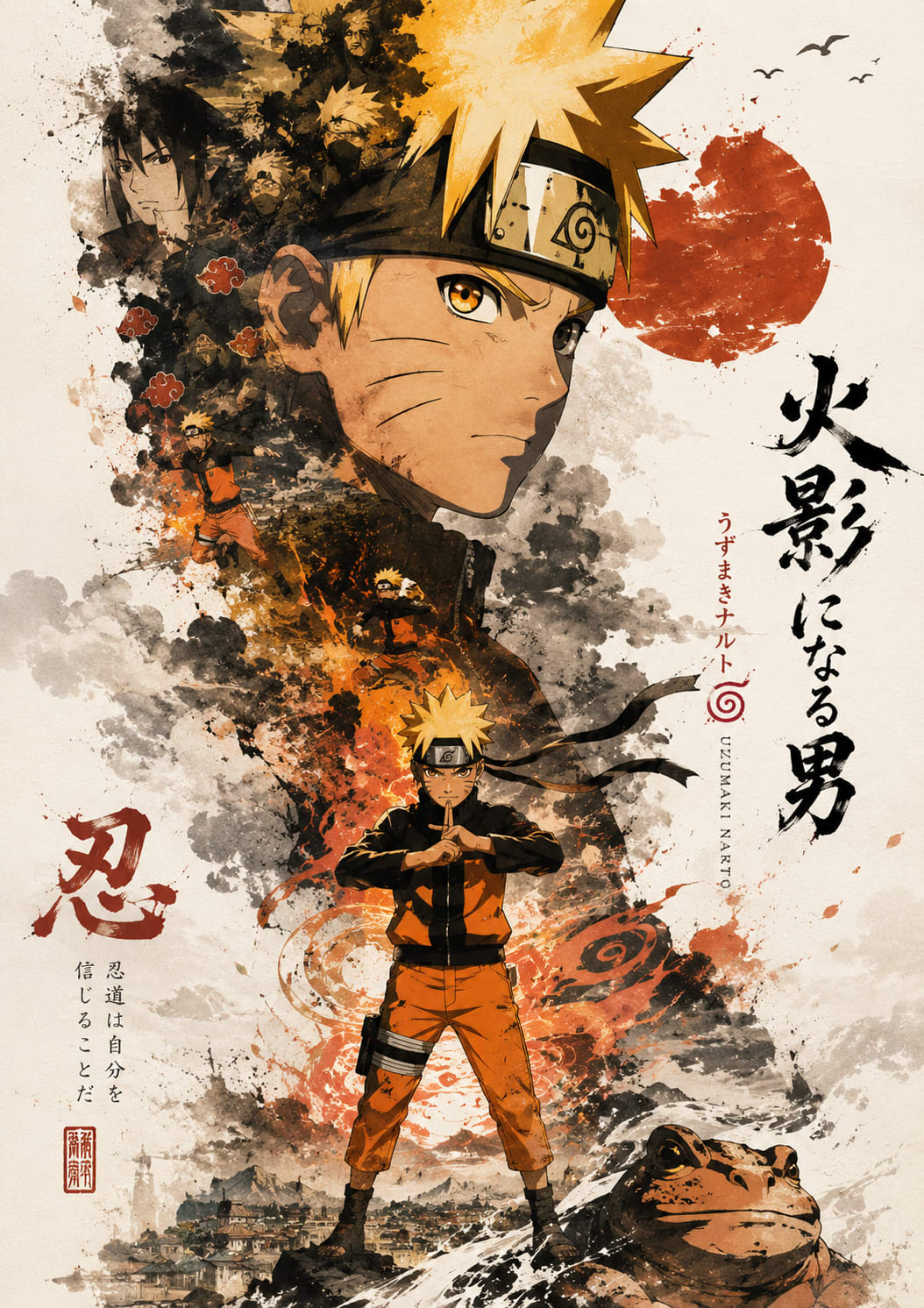 Epic Anime Poster — Anime AI prompt example