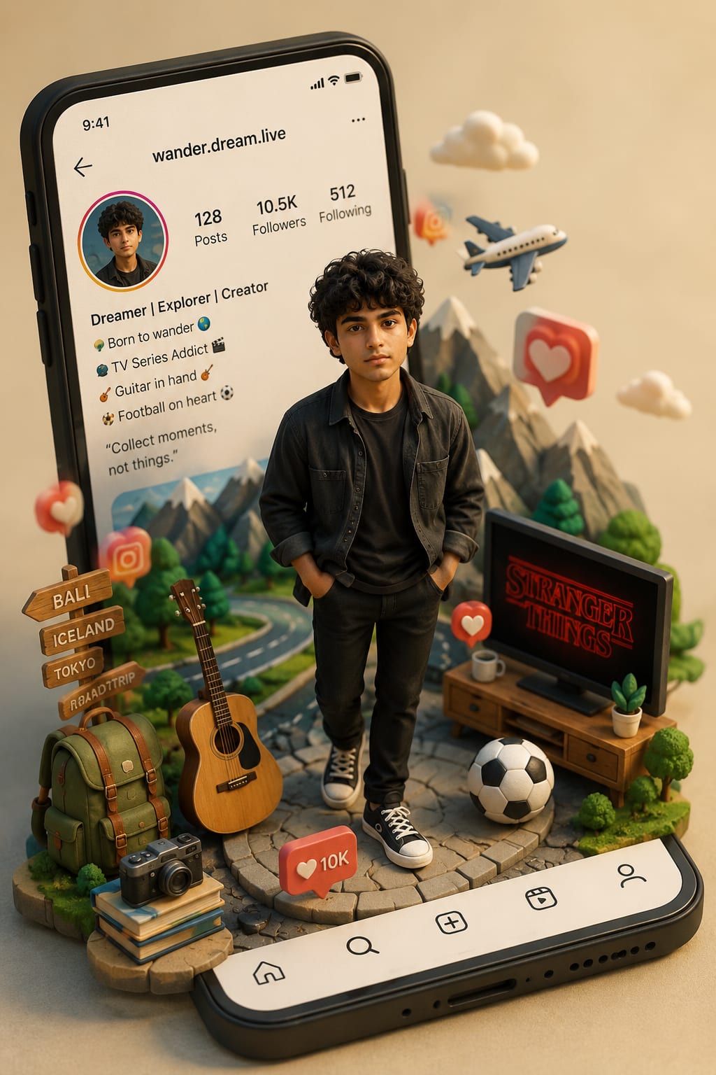 3D Plasticine Diorama