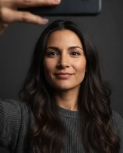 Phone selfie character type for AI influencer generator