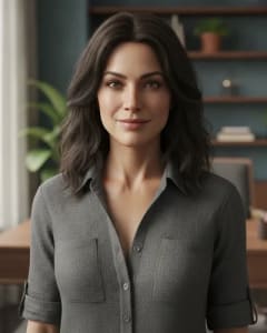 Confident expression for AI influencer generator