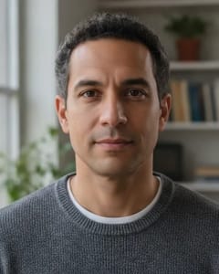 Neutral expression for AI influencer generator