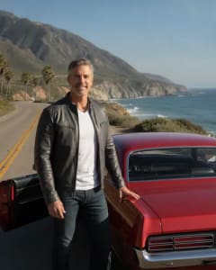 Car scene for AI influencer generator