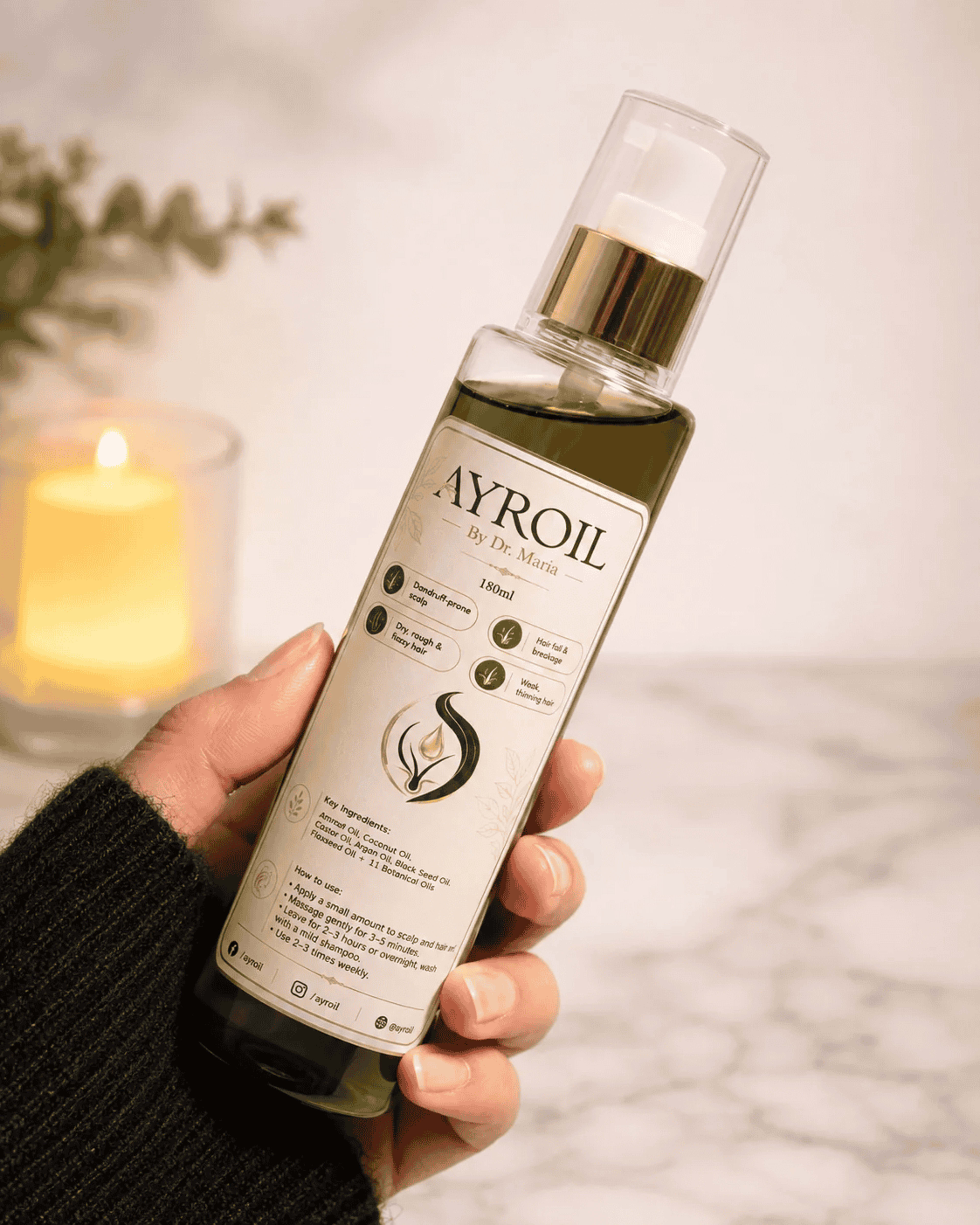 Ayroil Nourishing Hair Oil - 180ml