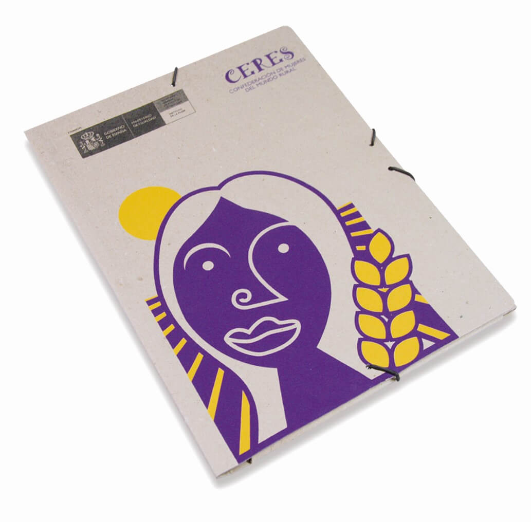 Carpetas personalizadas cartón 100% reciclado