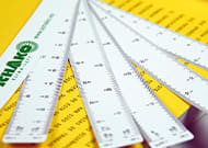 Regla escalímetro personalizada con logo