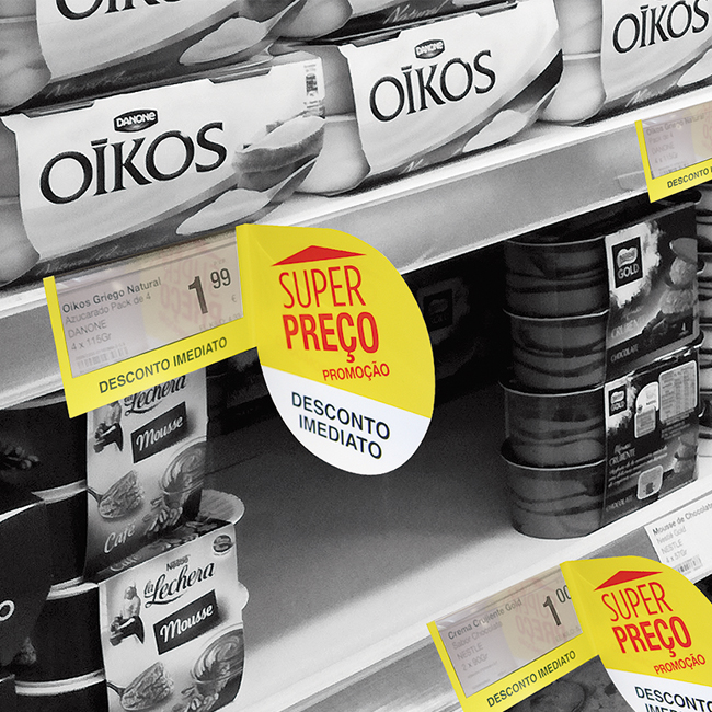 MARCA-PRECIOS TRANSPARENTES CON STOPPER