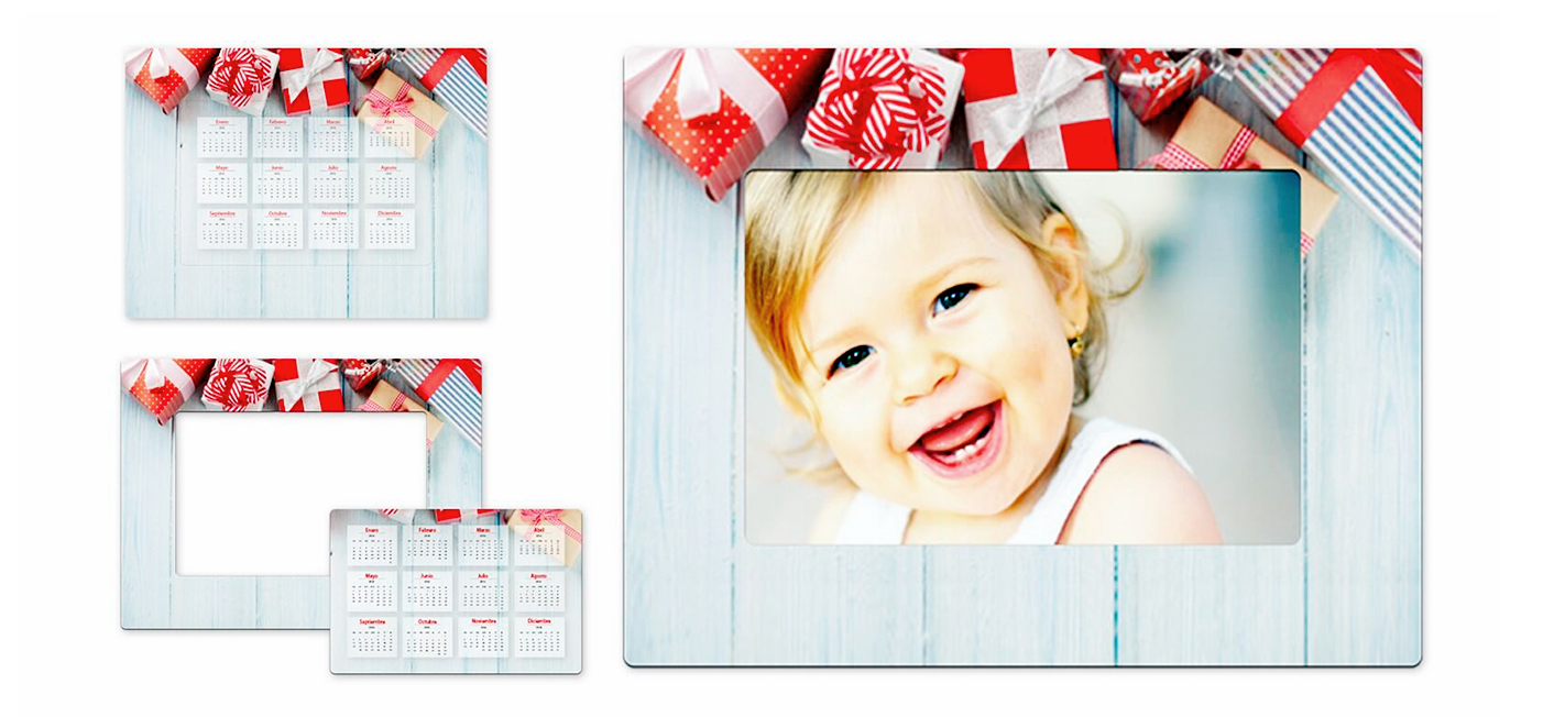 Imanes personalizados con portafotos