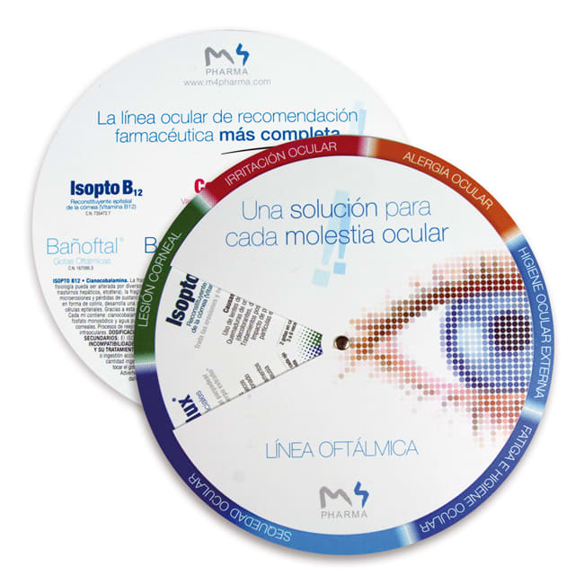 Regla de cálculo circular para merchandising
