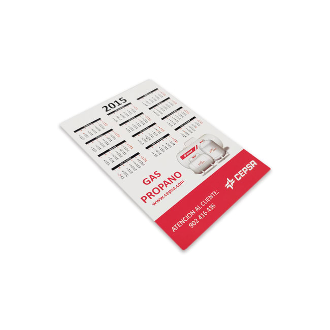 Calendario de bolsillo para merchandising