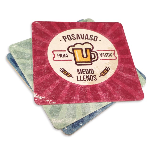 Posavasos promocionales de cartón