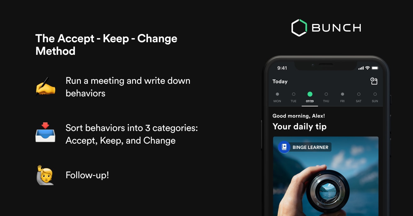 Accept - Keep - Change Method for Conflict Resolution | Bunch ...