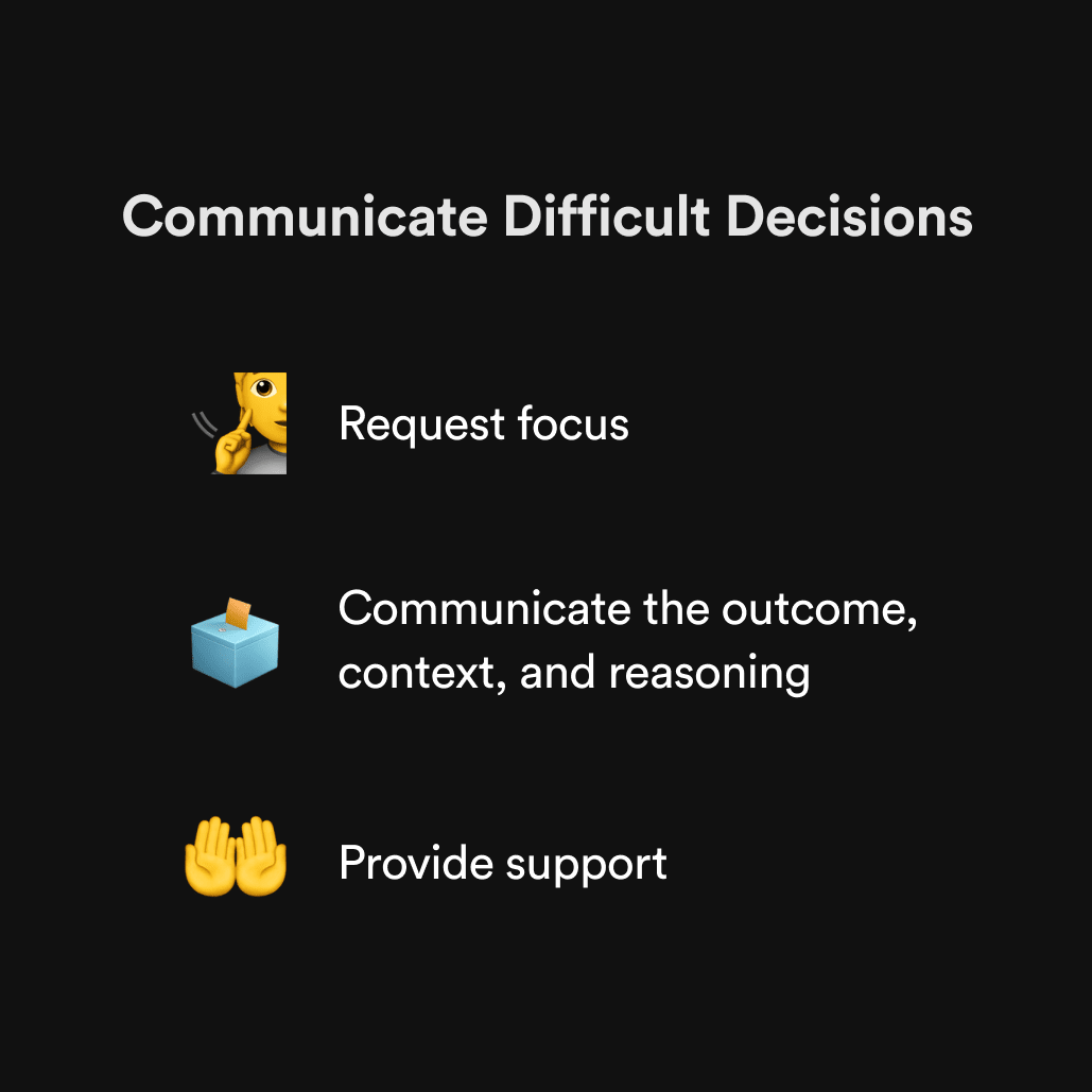 Communicating Difficult Decisions | Bunch Leadership Coach