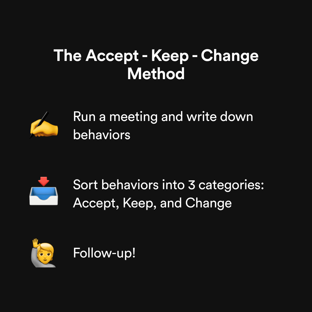 Accept - Keep - Change Method for Conflict Resolution | Bunch ...