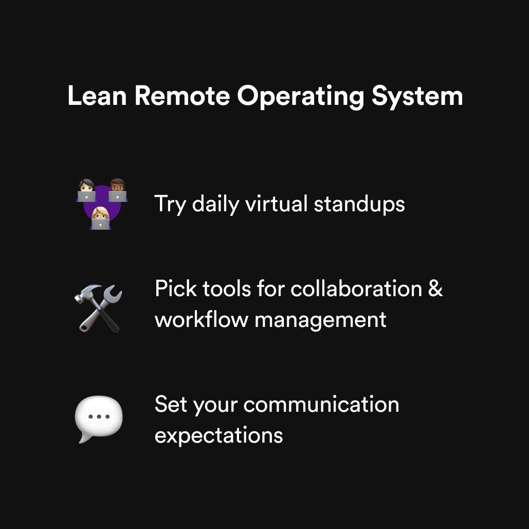 Lean Remote Operating System | Bunch Leadership Coach