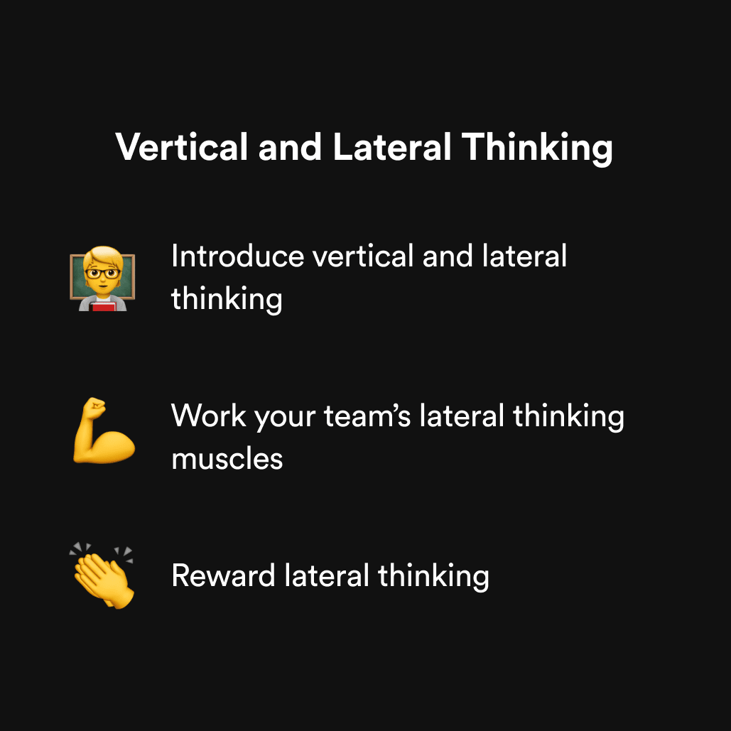 Vertical and Lateral Thinking Bunch Leadership Coach