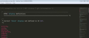 Screenshot Sublime Text Editor