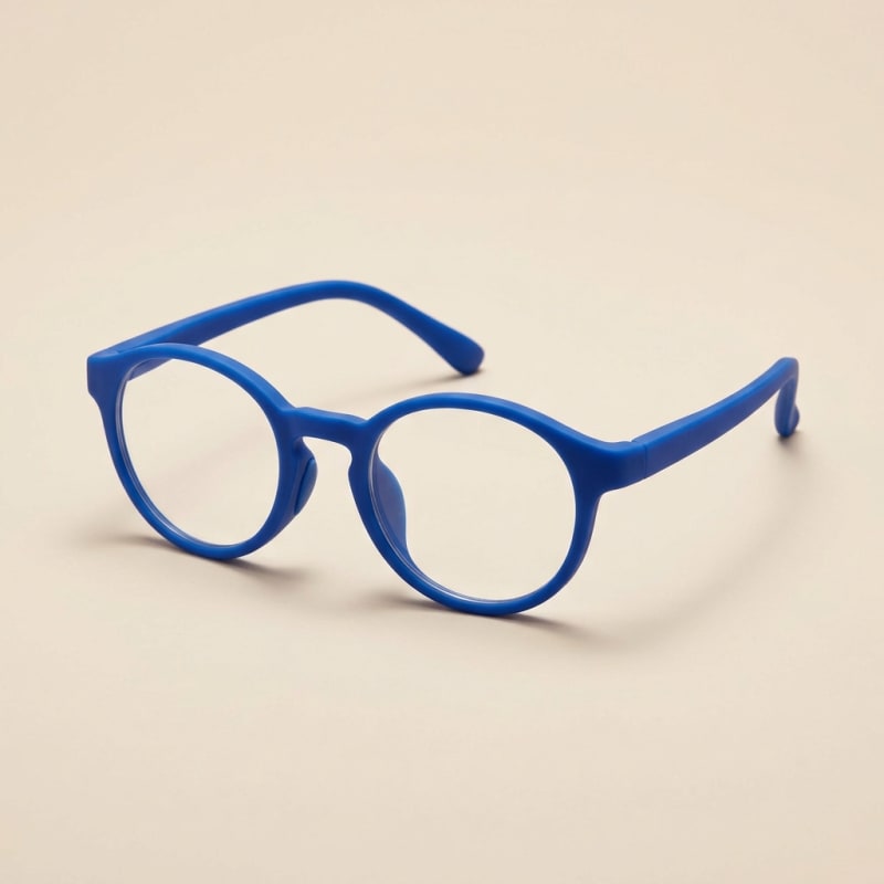 Kids Flexible Silicone Frame Eyeglasses Shatter-Proof