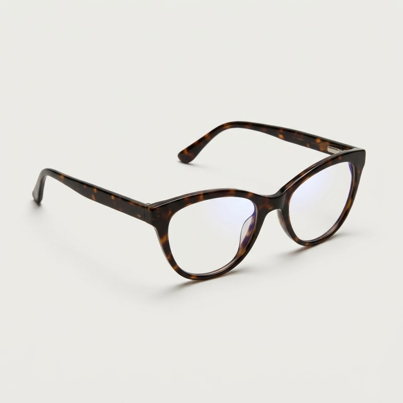 Cat Eye Frame Fashion Glasses - Anti-Glare Coating