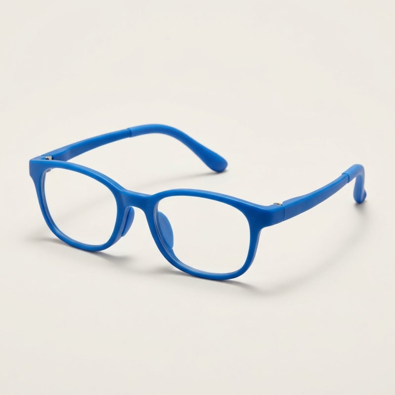 Kids Safety Eyeglasses - Flexible TR90 Frame - Blue
