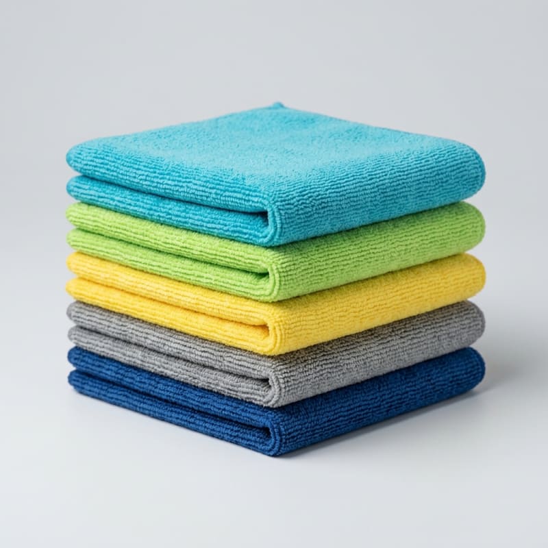 Microfiber Cleaning Cloth Set - Pack of 5 - Assorted Colors