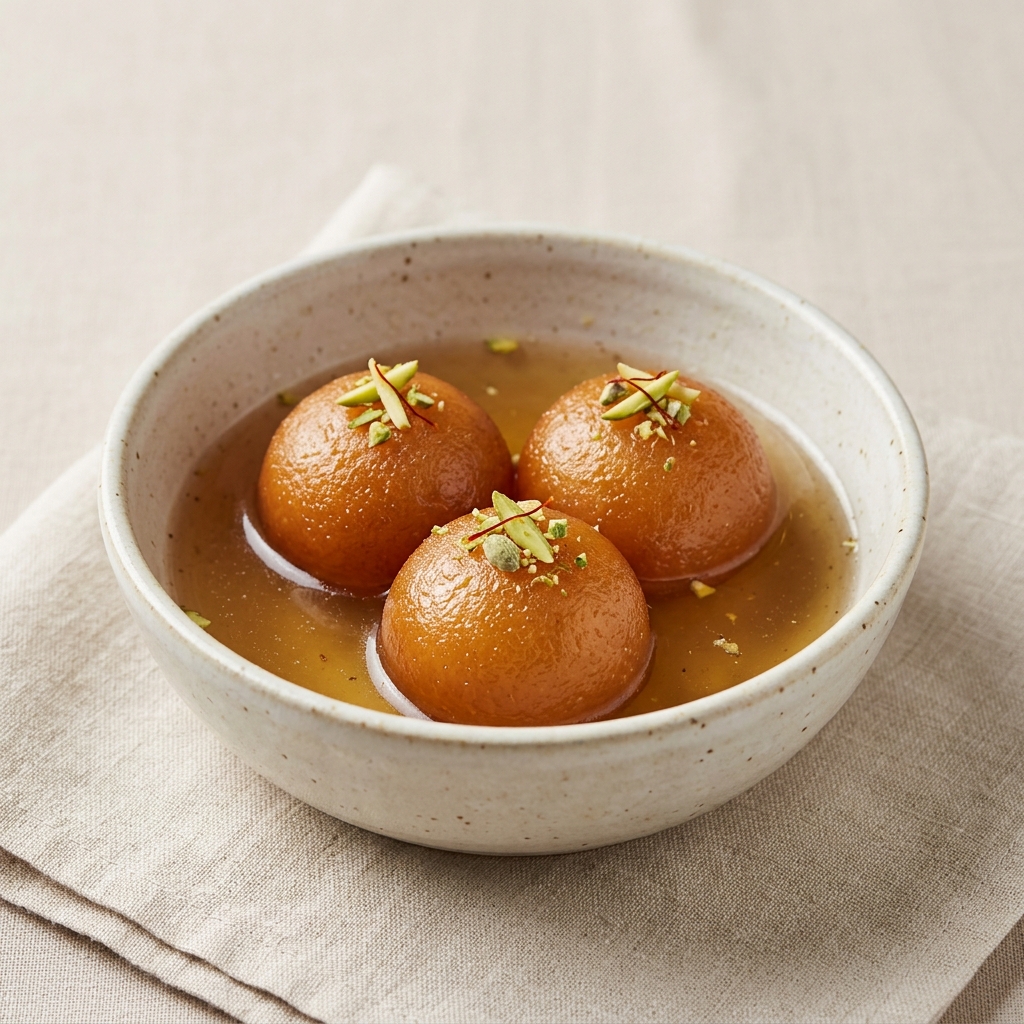 Gulab Jamun (3 pcs) - Warm Milk Solids in Syrup